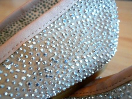 Détail des strass ballerine