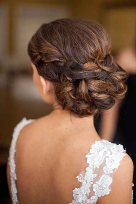 Idée chignon bas 