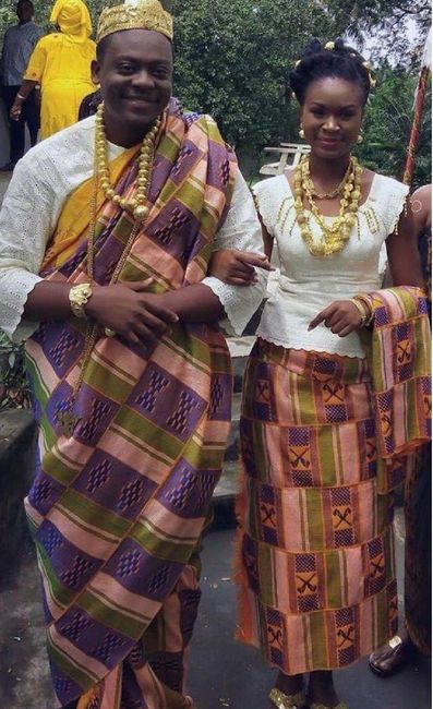 Robe de mariage Gabonaise rafia 2
