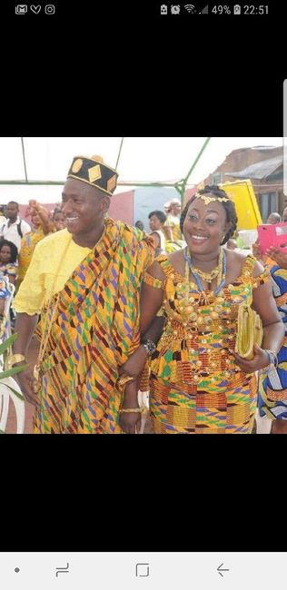 Robe de mariage Gabonaise rafia 3