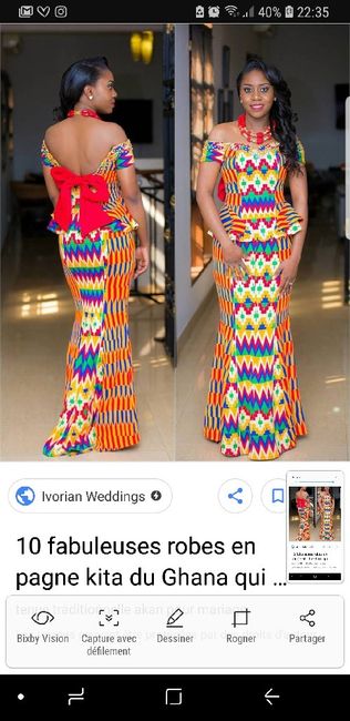 Robe de mariage Gabonaise rafia 5