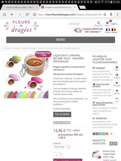 Combien de dragées par pochon ? - 1