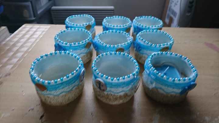 Les centres de table bougeoirs. - 3