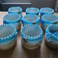 Les centres de table bougeoirs. - 3