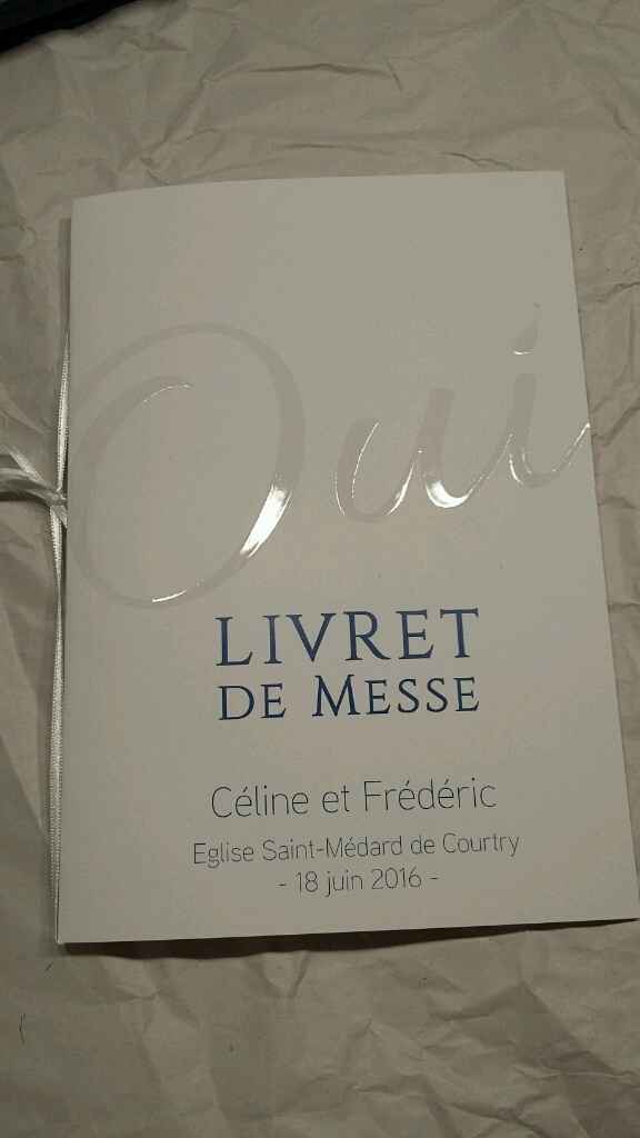 Livret de messe - 1