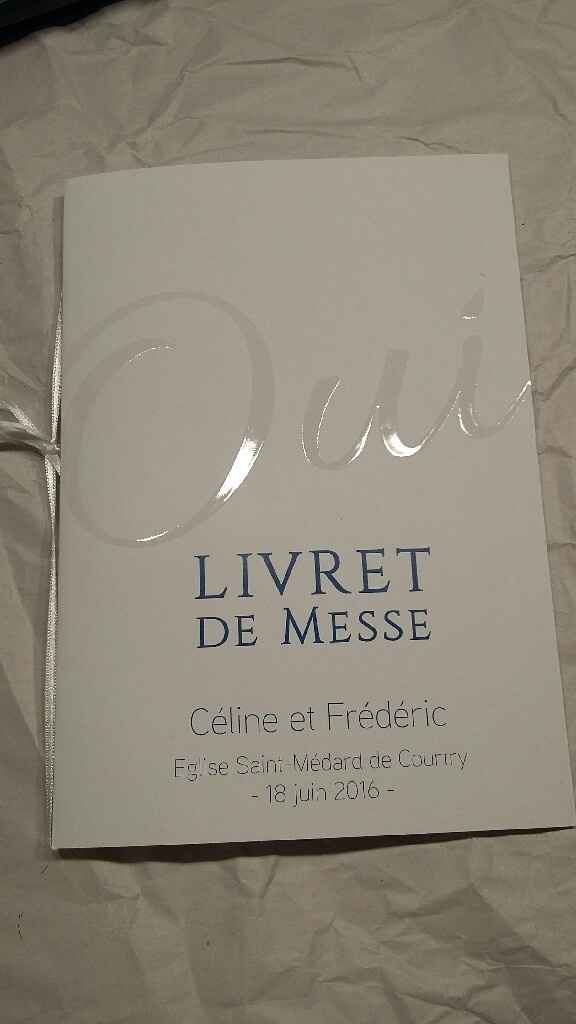 Livret de messe - 1