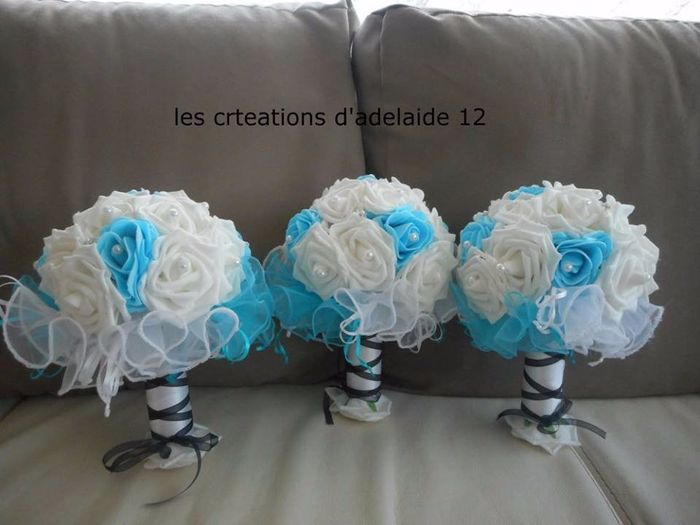 Bouquet pour demoiselle d'honneur ainsi que mariée