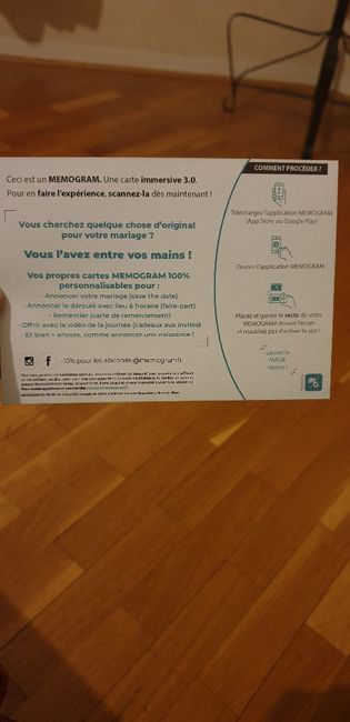 Faire part connecté 2