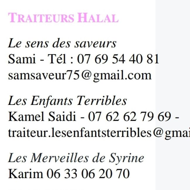 Traiteur halal - 1