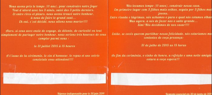 Notre faire-part