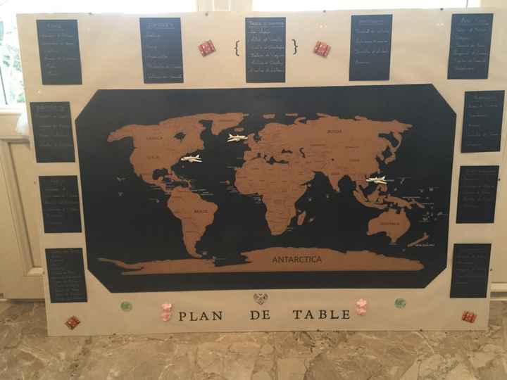 Plan de table voyage fini et changé! - 1