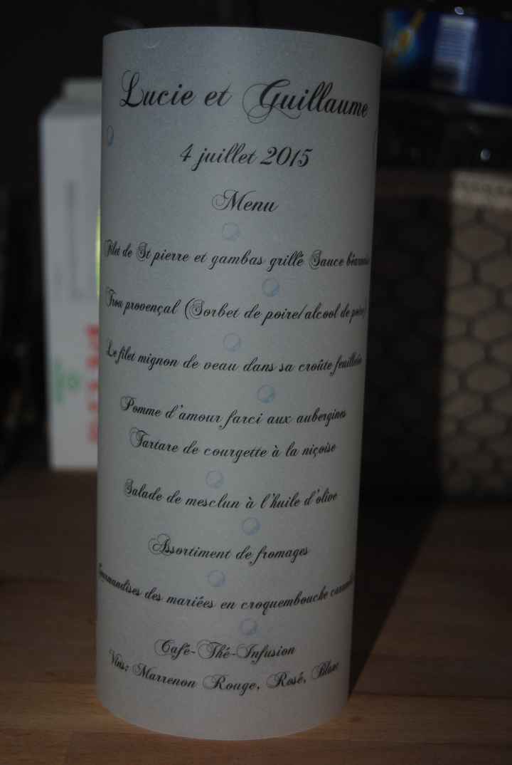 menu photophore