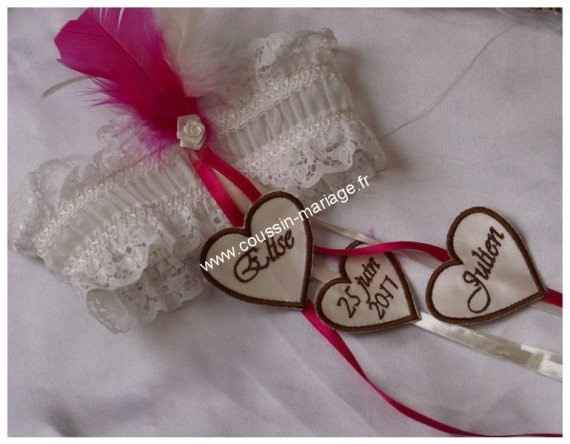 petit coeur sur la jarretiere 