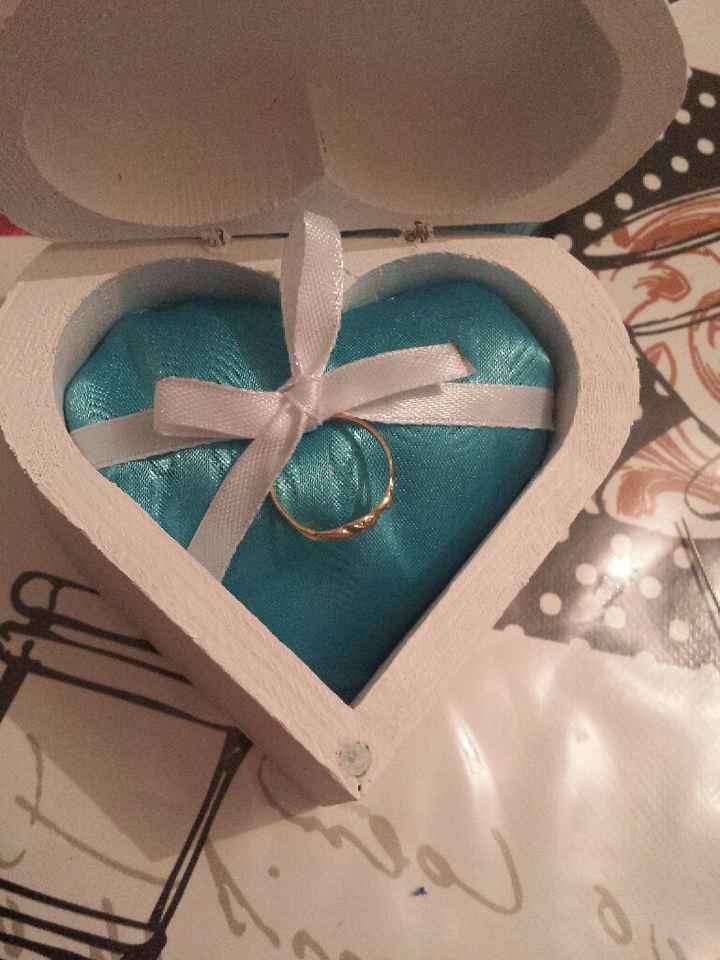 Boite et coussin pour mon lalliance 