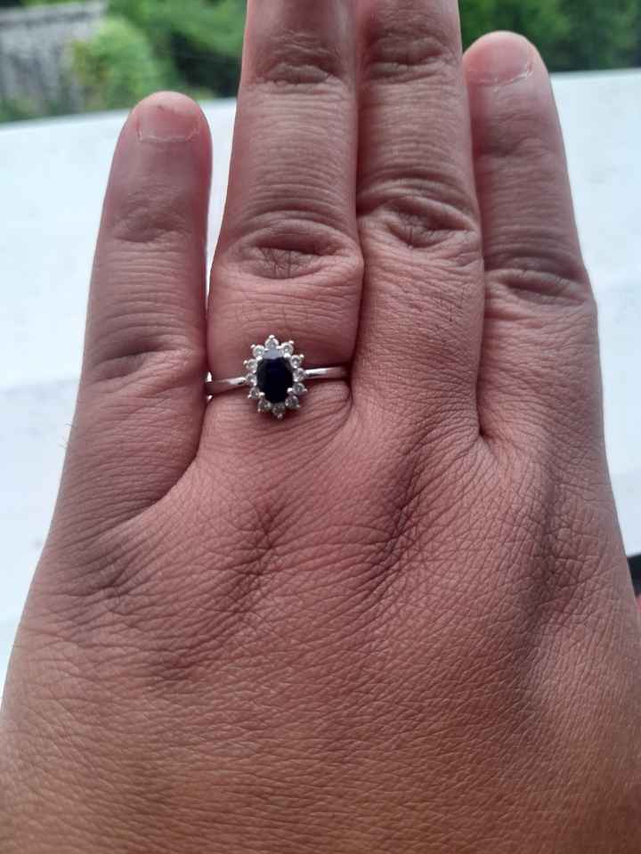 Une bague de fiançailles colorée à choisir 💙💚 - 1