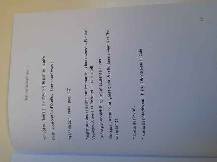 Livret de messe - 11