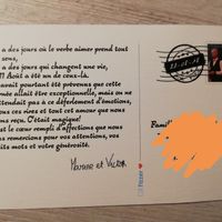 3 semaines après notre grand jour ! Réception des cartes de remerciement. - 2