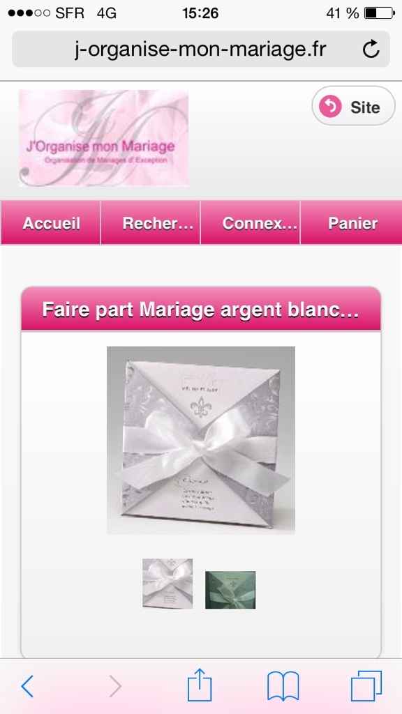 Faire part choisi - 1