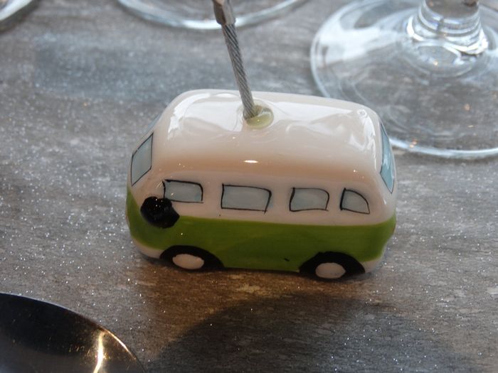 Porte prénom table Vintage