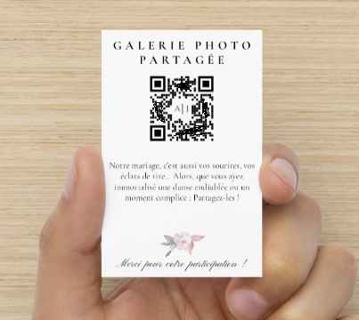 Partage des photos de la part des invités avec qr code - 1