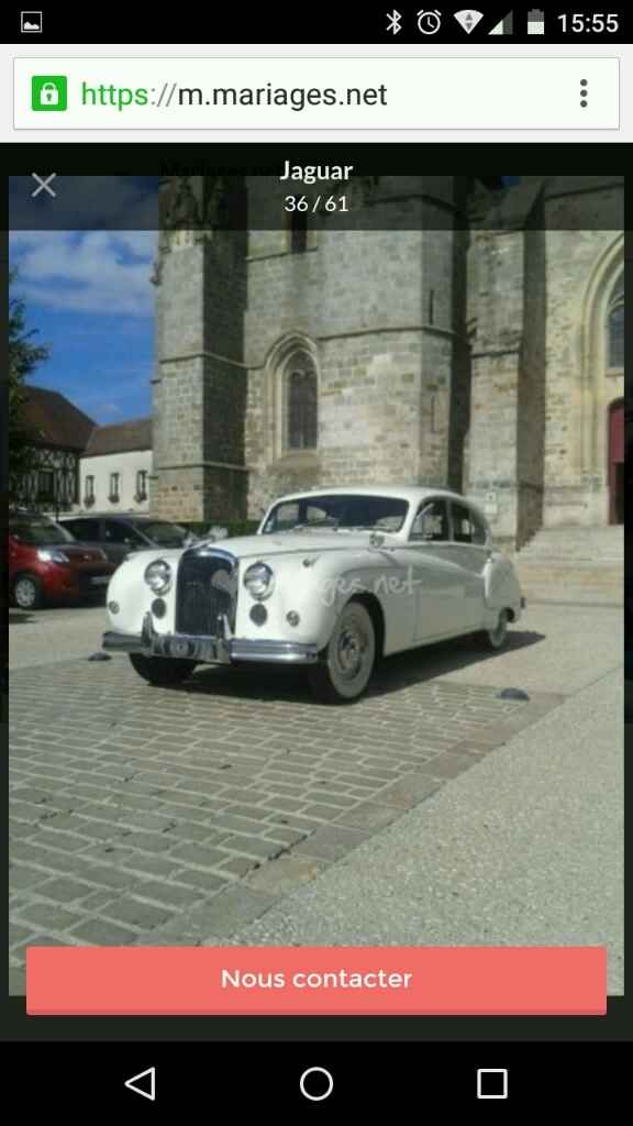 Voiture pour jour j - 1