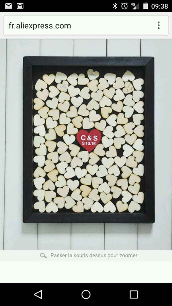 Livre d'or cadre coeur - 1