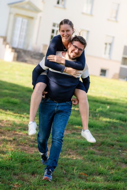 Séance d'engagement avec la photographe