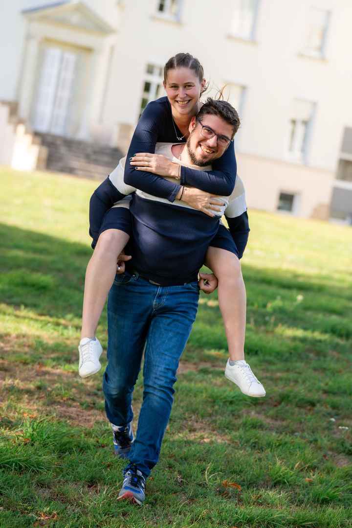 Séance d'engagement avec la photographe