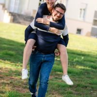Séance d'engagement avec la photographe