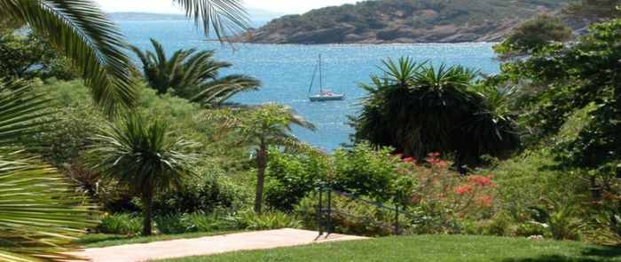 parc avec vue sur la mer