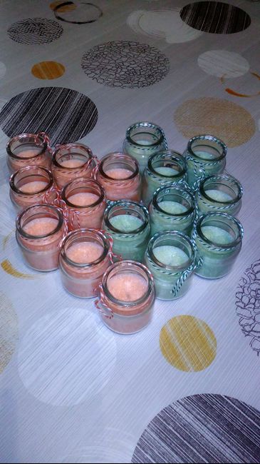 Bougies pêche et mint