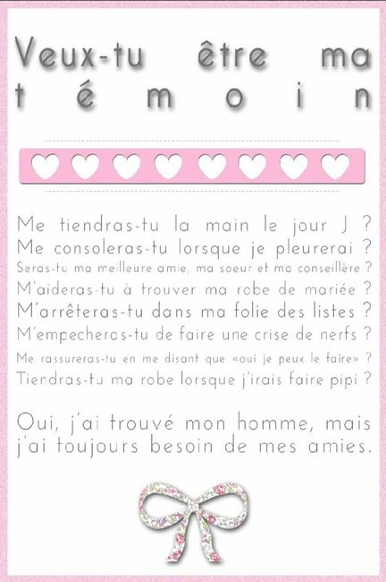 Quels témoins choisir ?! - 1