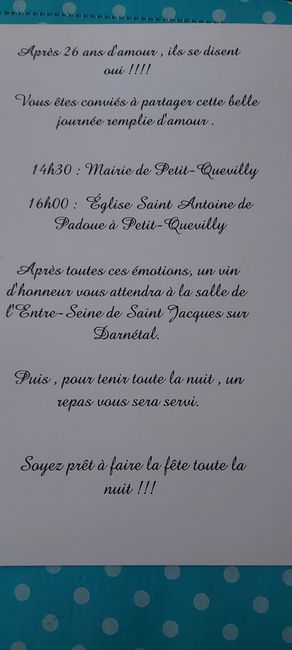 Invités vin d'honneur / repas 1