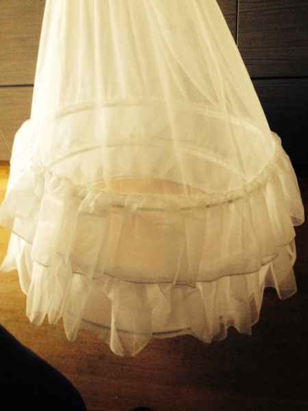 Vend jupon 2 cerceaux blanc - 1