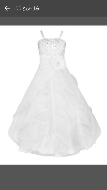 Robe des 3 petites demoiselles d'honneur - 1