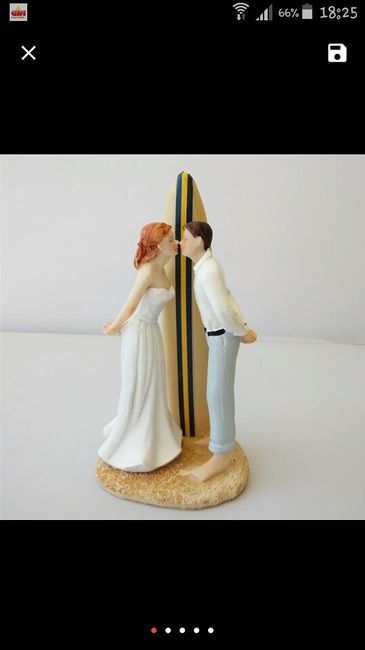 Figurine mariés gateau - 1