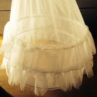 Vend jupon 2 cerceaux blanc - 1