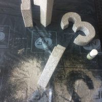 Numéro de table en paillettes - 1