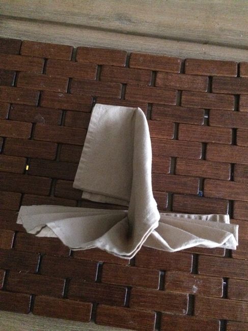Petit tuto pour pliage de serviettes en forme de paon - 7