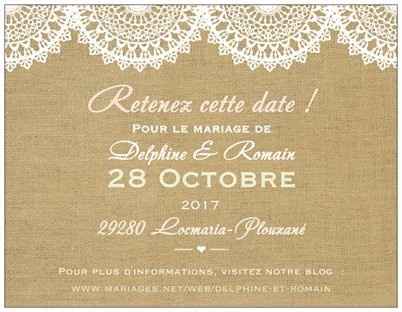 Notre Save The Date ! 