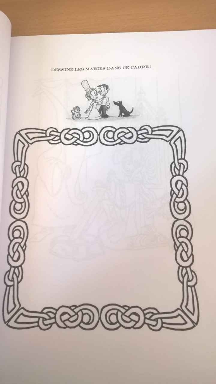 Dessine les mariés