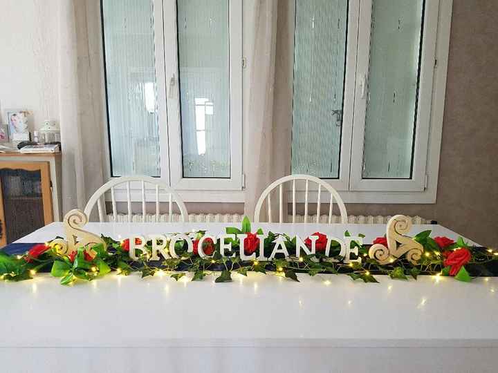 Essai deco table d'honneur. ..