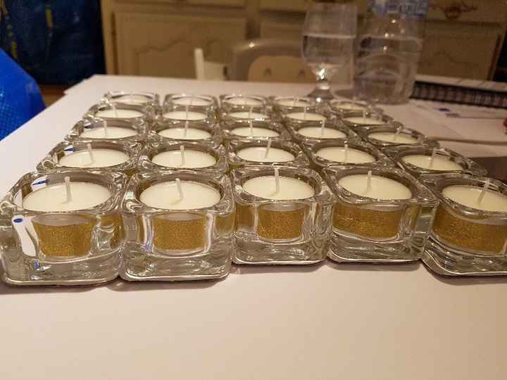 Mes petites bougies sont terminées 