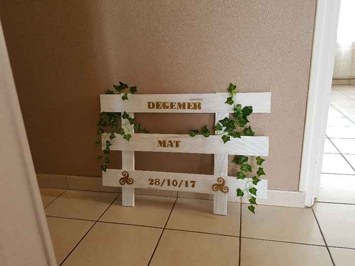 Panneau de bienvenue diy