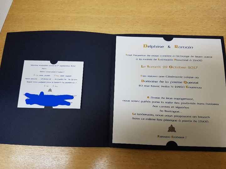 Nos faire part sont arrivés 😍 - 1