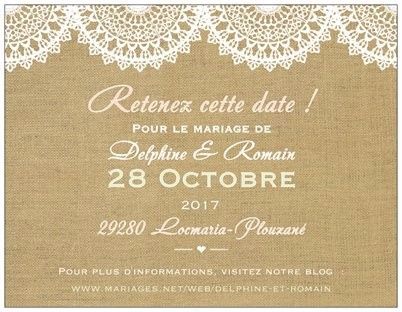 Notre Save The Date ! 