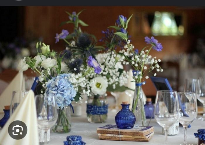 Déco mariage champêtre touche de bleu 8