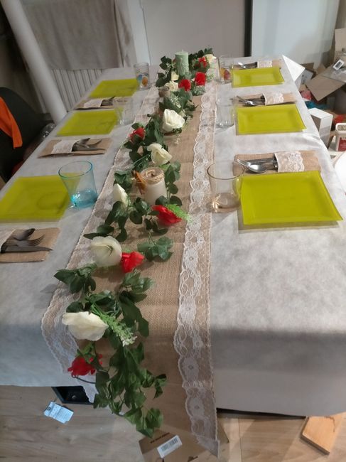 Essai de décoration de table 2