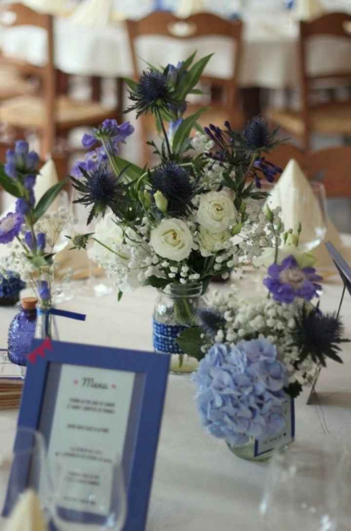 Déco mariage champêtre touche de bleu - 3