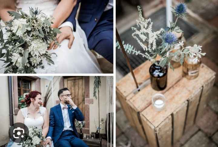 Déco mariage champêtre touche de bleu - 7